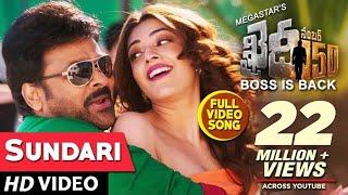 Khaidi No 150 Video Songs  Sundari Full Video Song  ChiranjeeviKajal Aggarwal  Rockstar DSP