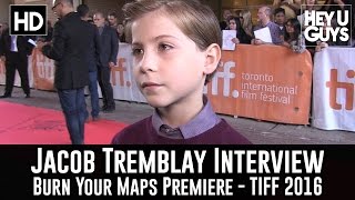 Jacob Tremblay  Burn Your Maps Premiere Interview  TIFF 2016