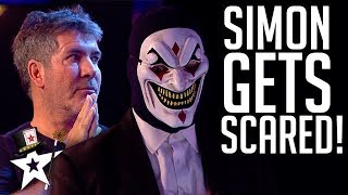TERRIFYING Act SHOCKS Simon Cowell on Britains Got Talent  Magicians Got Talent