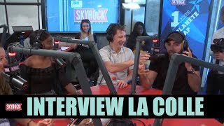 Maxime interviewe lquipe du film La Colle