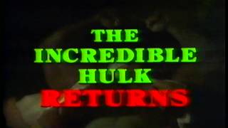 The Incredible Hulk Returns Bill BixbyLou Ferrigno  CBS TV Movie 1988