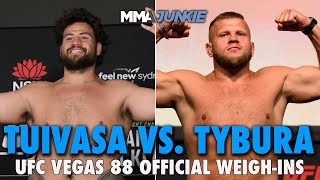 UFC Fight Night 239 Tuivasa vs Tybura Official WeighIns Live Stream  Fri 12 pm ET