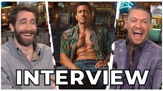 ROAD HOUSE Interview  Jake Gyllenhaal and Conor McGregor On Fighting UFC and Patrick Swayze Remake