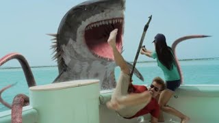 Sharktopus vs Whalewolf 2015 Nita Goes Overboard Scene HD