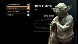 Yoda Emotes With Frank Oz Voice Lines  Star Wars Battlefront 2