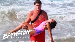 5 Epic Mitch Buchannon Lifeguard Rescues On Baywatch  Baywatch Remastered