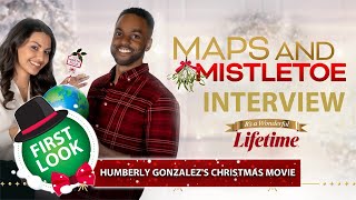 Maps and Mistletoe 2021 Humberly Gonzlez Ronnie Rowe Jr  Lifetime Christmas Movies 2021