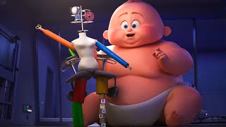 INCREDIBLES 2 Movie Clips  All Baby Jack Jack Superpowers 2018