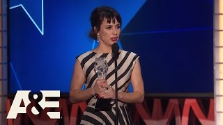Constance Zimmer Wins Best Supporting Actress in a Drama Series  2016 Critics Choice Awards  AE