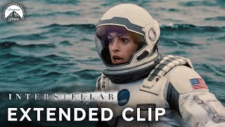 Interstellar  Tidal Wave Full Scene Anne Hathaway Matthew McConaughey  Paramount Movies