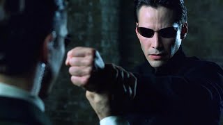 Neo vs Agents  The Matrix Reloaded Open Matte