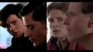 Eric Stoltz vs Michael J Fox Back to the Future Comparison