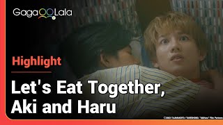 Aki  Haru get drunk and sleep together in Japanese BL movie Lets Eat Together Aki and Haru 