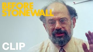 BEFORE STONEWALL  Allen Ginsberg on Bohemian Culture