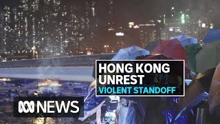 Hong Kong protesters try to break out of besieged university  ABC News