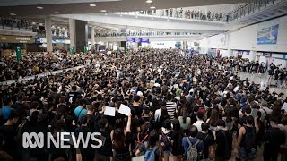 Hong Kong Airport cancels flights as protests continue  ABC News