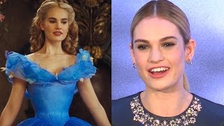 Cinderellas Lily James  Cast React To Waist Size Concerns