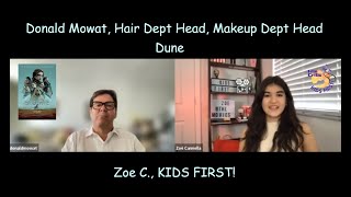 Enjoy Zoe Cs interview with Make Up and Hair artist Donald Mowat about his role in Dune