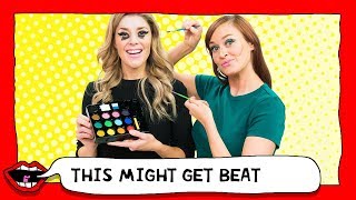 FACE PAINT MAKEUP CHALLENGE with Grace Helbig  Mamrie Hart