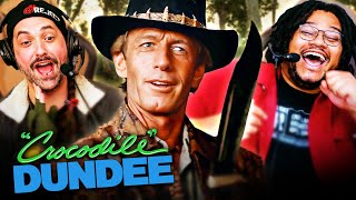 CROCODILE DUNDEE 1986 MOVIE REACTION FIRST TIME WATCHING Paul Hogan  Full Movie Review