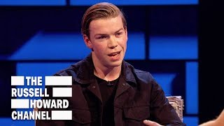 Will Poulter couldnt stop talking gibberish to Brad Pitt The Russell Howard Hour