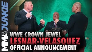 Brock Lesnar Cain Velasquez to meet at WWE Crown Jewel 2019