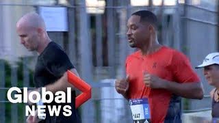 Will Smith runs a half marathon in Havana checking off bucket list item