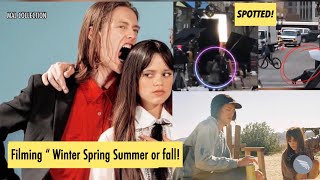 Jenna Ortega and Percy Hynes White are Spotted Filming Winter Spring Summer or Fall