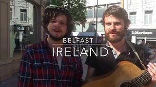 Street Music  Belfast Ireland Buskerman  Peter Mckernan