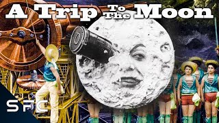 A Trip To The Moon  Classic SciFi Silent Film 1902  Color Restored HD