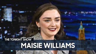 Maisie Williams on Rewatching Game of Thrones and Filming The New Look in Paris  The Tonight Show
