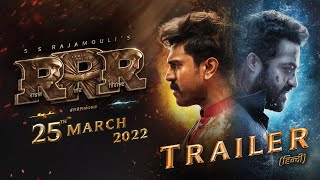 RRR Official Trailer Hindi Indias Biggest Action Drama  NTRRamCharanAjayDAliaB  SS Rajamouli