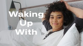 XMens Alexandra Shipp Plays Guitar and Meditates to Get Ready for Her Day   Waking Up With  ELLE