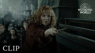 Wizard Duel Molly Weasley vs Bellatrix Lestrange  Harry Potter and the Deathly Hallows Pt 2