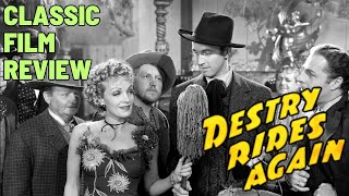 CLASSIC WESTERN FILM REVIEW Destry Rides Again 1939 James Stewart Marlene Dietrich