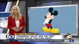 Mickey Mouses first movie wasnt Steamboat Willie