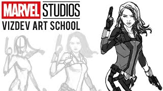 How to Draw Marvel Studios Black Widow with Andy Park