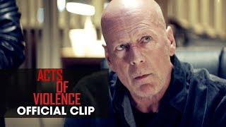 Acts of Violence 2018 Movie Official Clip Good News  Bruce Willis