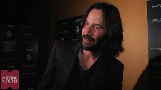 Keanu Reeves Shows His Silly Side At Henrys Crime Premiere