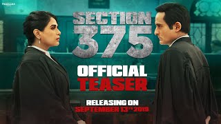 Section 375 Teaser  Akshaye Khanna Richa Chadha  Ajay Bahl  Trailer Releasing Soon