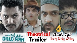 Operation Gold Fish Theatrical Trailer  Aadi  Sasha Chettri  Krishnudu  Abburi Ravi  DC