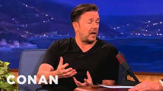 Ricky Gervais Explains The Mind Of Karl Pilkington  CONAN on TBS