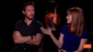 The Disappearance Of Eleanor Rigby Interview With James McAvoy and Jessica Chastain HD