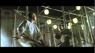 Once Upon a Time in China II  Fight Scene 2  Donnie Yen fights Jet Li with laundry