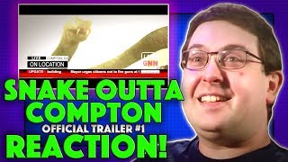 REACTION Snake Outta Compton Trailer 1  SciFi Horror Comedy 2018