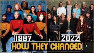 STAR TREK The Next Generation 1987 Cast Then and Now 2022 How They Changed