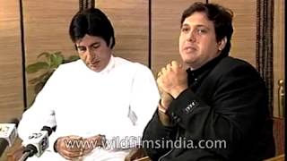Amitabh Bachchan and Govinda  Bollywood film Bade Miyan Chote Miyan