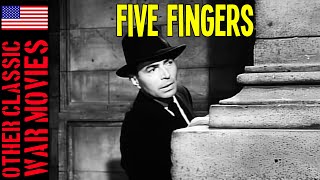 FIVE FINGERS  1952  WW2 Full Movie James Mason decides to sell British secrets to the Germans