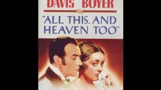All this and Heaven Too 1940  Best Picture Review