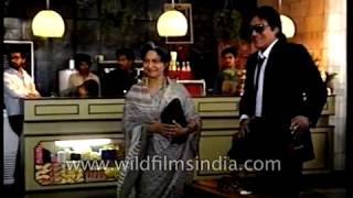 Chandni Hindi feature film being shot Sridevi Rishi Kapoor and Vinod Khanna